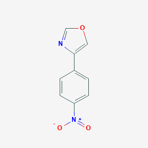 molecular formula C9H6N2O3 B079280 4-(4-硝基苯基)噁唑 CAS No. 13382-61-1