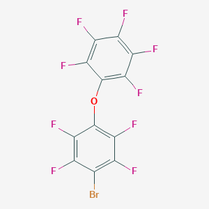 molecular formula C12BrF9O B079287 1-(4-Bromo-2,3,5,6-tetrafluorophenoxy)-2,3,4,5,6-pentafluorobenzene CAS No. 14055-44-8