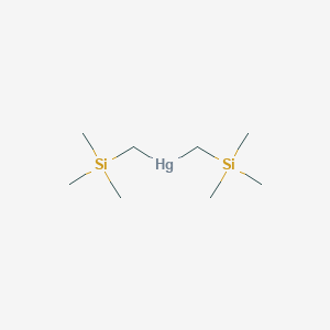 molecular formula C8H22HgSi2 B079299 Bis((trimethylsilyl)methyl)mercury CAS No. 13294-23-0