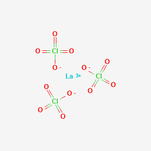 molecular formula Cl3LaO12 B079304 Lanthanum perchlorate CAS No. 14017-46-0