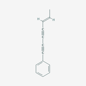 molecular formula C13H10 B079307 1-苯基-5-庚烯-1,3-二炔 CAS No. 13678-98-3
