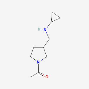 molecular formula C10H18N2O B7931493 1-(3-Cyclopropylaminomethyl-pyrrolidin-1-yl)-ethanone 