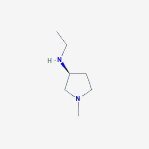 molecular formula C7H16N2 B7931496 Ethyl-((S)-1-methyl-pyrrolidin-3-yl)-amine 