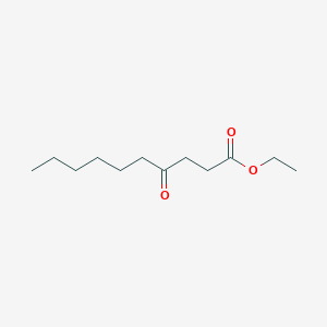 molecular formula C12H22O3 B079321 Ethyl 4-oxodecanoate CAS No. 14294-63-4