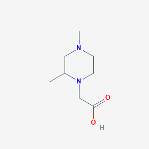 molecular formula C8H16N2O2 B7932204 (2,4-Dimethyl-piperazin-1-yl)-acetic acid 