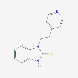molecular formula C14H13N3S B079325 Mercaptopyridethyl benzimidazole CAS No. 13083-37-9