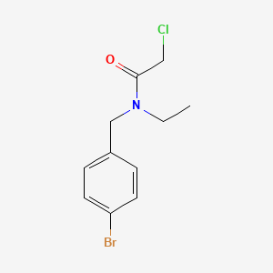 molecular formula C11H13BrClNO B7932656 N-(4-Bromo-benzyl)-2-chloro-N-ethyl-acetamide 