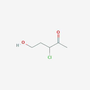 molecular formula C5H9ClO2 B079334 3-Chloro-5-hydroxy-2-pentanone CAS No. 13045-13-1