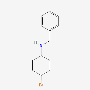 molecular formula C13H18BrN B7933486 Benzyl-(4-bromo-cyclohexyl)-amine 