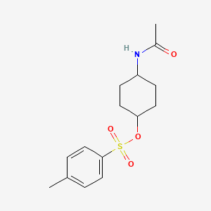 molecular formula C15H21NO4S B7933512 (4-acetamidocyclohexyl) 4-methylbenzenesulfonate 