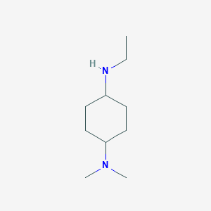 molecular formula C10H22N2 B7933585 N-Ethyl-N',N'-dimethyl-cyclohexane-1,4-diamine 