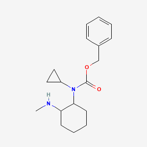 molecular formula C18H26N2O2 B7933662 Cyclopropyl-(2-methylamino-cyclohexyl)-carbamic acid benzyl ester 