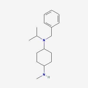 molecular formula C17H28N2 B7933676 N-Benzyl-N-isopropyl-N'-methyl-cyclohexane-1,4-diamine 