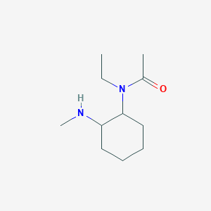 molecular formula C11H22N2O B7933708 N-Ethyl-N-(2-methylamino-cyclohexyl)-acetamide 