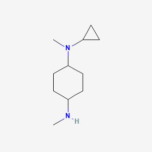 molecular formula C11H22N2 B7933738 N-Cyclopropyl-N,N'-dimethyl-cyclohexane-1,4-diamine 
