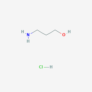 molecular formula C3H10ClNO B079342 3-Aminopropan-1-ol hydrochloride CAS No. 14302-46-6