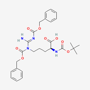 molecular formula C27H34N4O8 B7934327 BOC-ARG(DI-Z)-OH 
