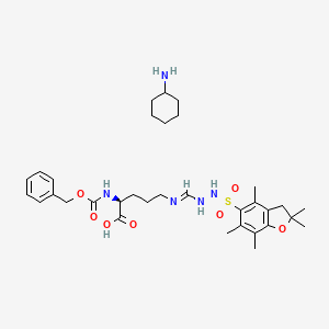 molecular formula C33H49N5O7S B7934412 Z-Arg(Pbf)-OH CHA 