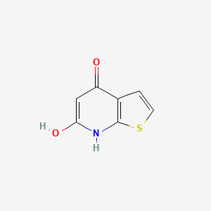 molecular formula C7H5NO2S B7934509 6-hydroxy-7H-thieno[2,3-b]pyridin-4-one 