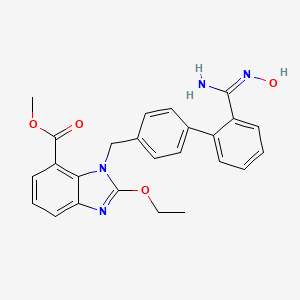 Methyl 2-ethoxy-1-((2'-hydroxy-amidinobiphenyl-4-yl)methyl)-1H-benzimidazole-7-carboxylate