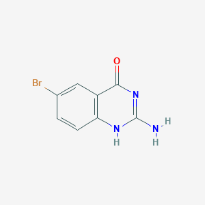 molecular formula C8H6BrN3O B7934574 2-amino-6-bromo-1H-quinazolin-4-one 