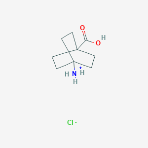 (4-Carboxy-1-bicyclo[2.2.2]octanyl)azanium;chloride