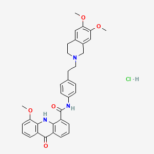 molecular formula C34H34ClN3O5 B7934595 Elacridar Hydrochloride CAS No. 178436-75-4
