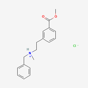 molecular formula C18H22ClNO2 B7934618 Methyl 3-(2-(benzylmethylamino)ethyl)benzoate hydrochloride 