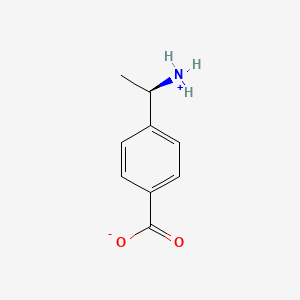 4-[(1R)-1-azaniumylethyl]benzoate