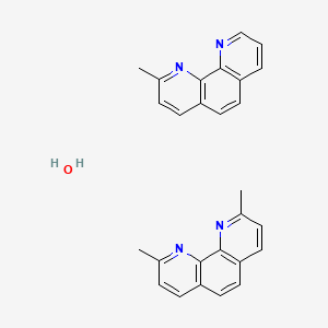 molecular formula C27H24N4O B7934699 2,9-Dimethyl-1,10-phenanthroline;2-methyl-1,10-phenanthroline;hydrate 