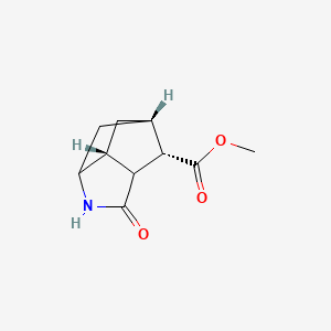 molecular formula C10H13NO3 B7934771 methyl (1S,7R,9S)-5-oxo-4-azatricyclo[4.2.1.03,7]nonane-9-carboxylate 