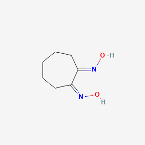 molecular formula C7H12N2O2 B7934794 (1Z,2E)-cycloheptane-1,2-dione dioxime 