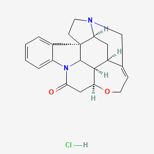 molecular formula C21H23ClN2O2 B7934798 (4aR,5aS,8aR,15aS,15bR)-4a,5,5a,7,8,13a,15,15a,15b,16-decahydro-2H-4,6-methanoindolo[3,2,1-ij]oxepino[2,3,4-de]pyrrolo[2,3-h]quinolin-14-one;hydrochloride 