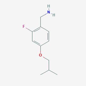 [2-Fluoro-4-(2-methylpropoxy)phenyl]methanamine
