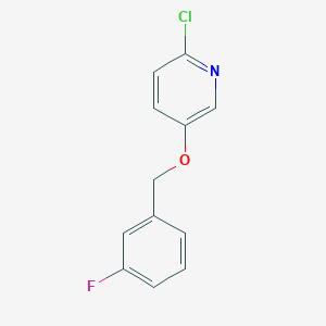 2-Chloro-5-[(3-fluorophenyl)methoxy]pyridine