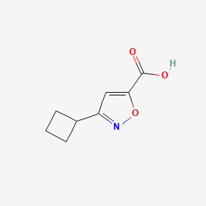 molecular formula C8H9NO3 B7934966 3-Cyclobutylisoxazole-5-carboxylic acid 