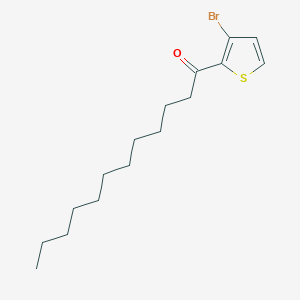 molecular formula C16H25BrOS B7935007 1-(3-Bromothiophen-2-YL)dodecan-1-one 