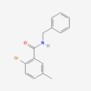 molecular formula C15H14BrNO B7935433 N-benzyl-2-bromo-5-methylbenzamide 