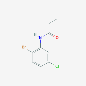 molecular formula C9H9BrClNO B7935750 N-(2-Bromo-5-chlorophenyl)propionamide 