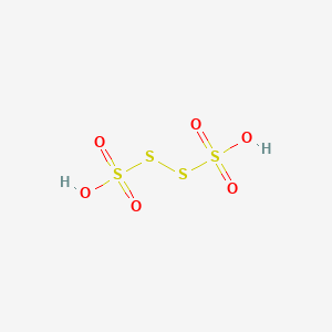 molecular formula H2O6S4 B079358 Tetrathionic acid CAS No. 13760-29-7