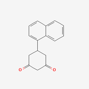 molecular formula C16H14O2 B7935948 5-(Naphthalen-1-yl)cyclohexane-1,3-dione CAS No. 144128-68-7