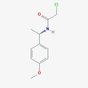molecular formula C11H14ClNO2 B7935986 (S)-2-Chloro-N-(1-(4-methoxyphenyl)ethyl)acetamide 