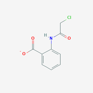 molecular formula C9H7ClNO3- B079361 2-[(Chloroacetyl)amino]benzoic acid CAS No. 14422-49-2