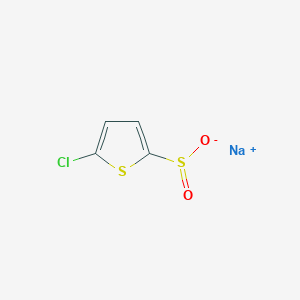 molecular formula C4H2ClNaO2S2 B7936165 sodium;5-chlorothiophene-2-sulfinate 