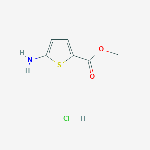 molecular formula C6H8ClNO2S B079367 Methyl 5-aminothiophene-2-carboxylate hydrochloride CAS No. 14597-57-0