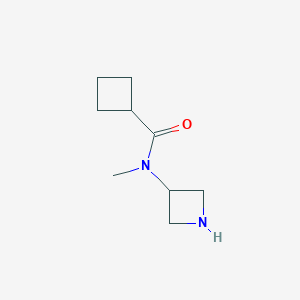 molecular formula C9H16N2O B7936813 N-(azetidin-3-yl)-N-methylcyclobutanecarboxamide 