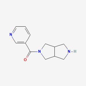 molecular formula C12H15N3O B7936852 2,3,3a,4,6,6a-hexahydro-1H-pyrrolo[3,4-c]pyrrol-5-yl(pyridin-3-yl)methanone 
