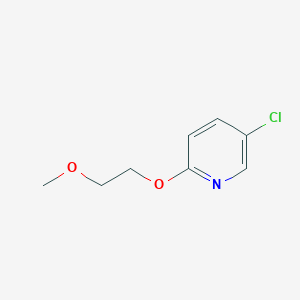 molecular formula C8H10ClNO2 B7936889 5-Chloro-2-(2-methoxyethoxy)pyridine 