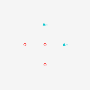 molecular formula Ac2O3<br>Ac2O3-6 B079371 Diactinium trioxide CAS No. 12002-61-8