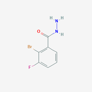 molecular formula C7H6BrFN2O B7937126 2-Bromo-3-fluorobenzohydrazide 